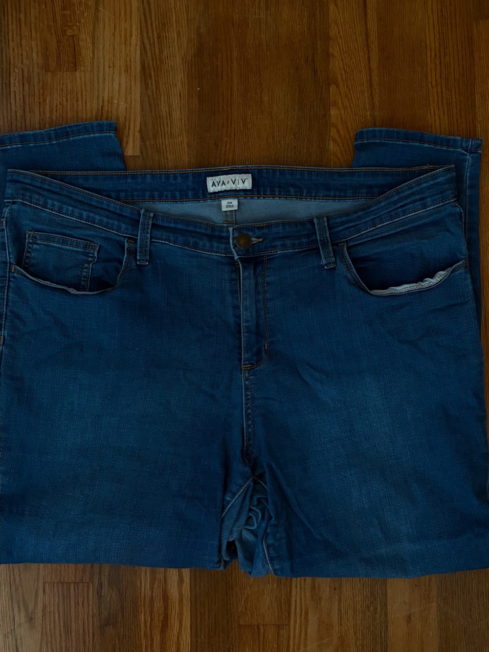 Ava & Viv Men’s Relaxed Dark Blue Jeans